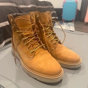 Timberland Tan Lace Up Boots